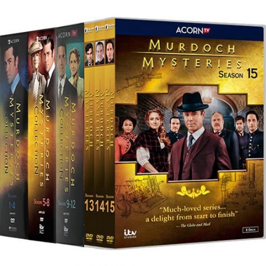 Murdoch Mysteries Complete Series 1-15 DVD Set Wholesale